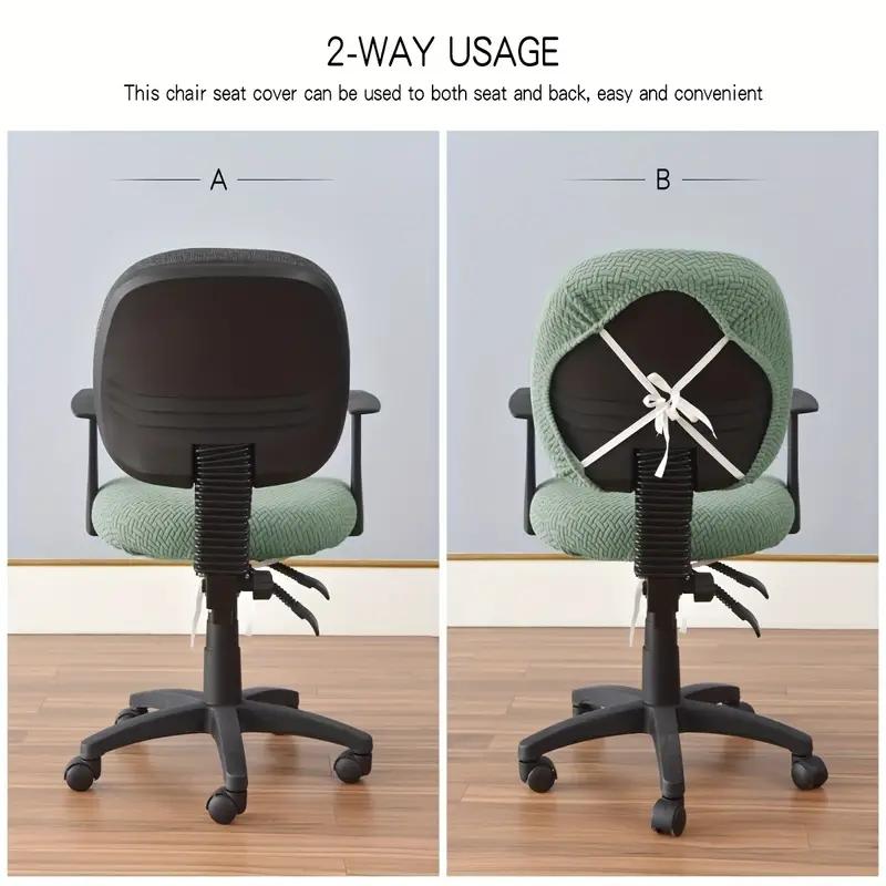 Jacquard Chair Seat Cover For Kitchen Dining Room Wedding Removable Stretch Elastic Dining Slipcovers Chair Cushion Cover 1PC