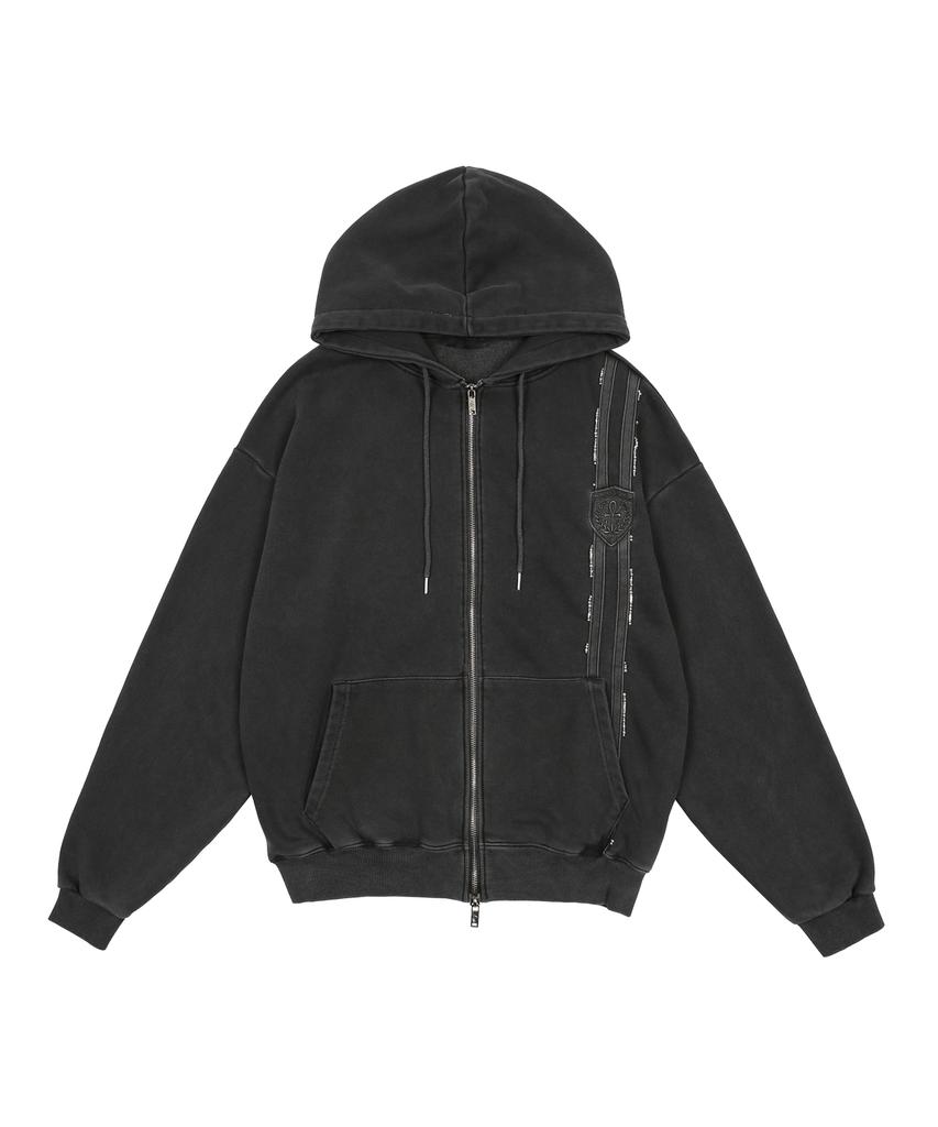 Aniv Biz Track Hoodie Zip-Up Charcoal