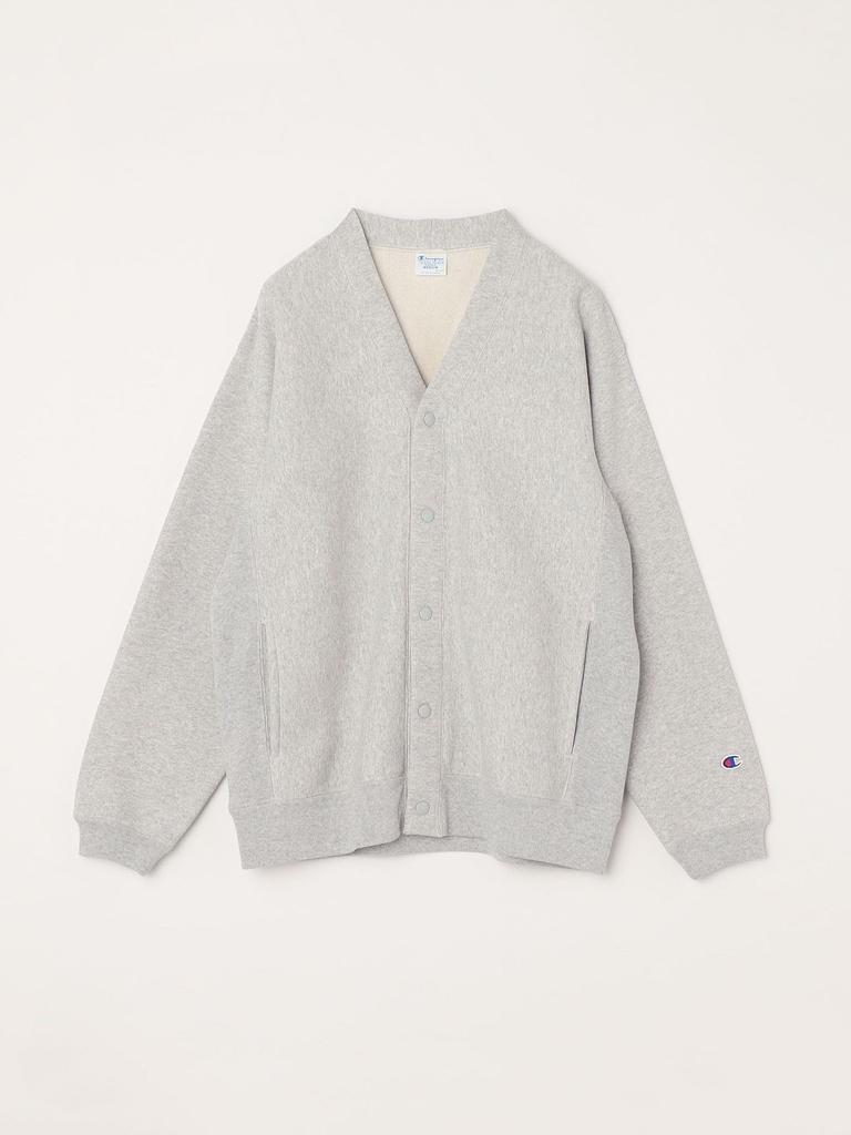 Ships Any Cardigan Custom Reverse Weave Cardigan 712480003 Light Gray S Men's V-Neck Men's