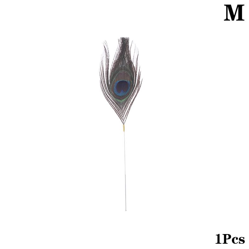 

1/5Pcs Goose Feather Stick Ear Picking Elastic Earwax Cleaner Stick Massage Chicken Peacock Feather Silver Needle Ear Dig Tool