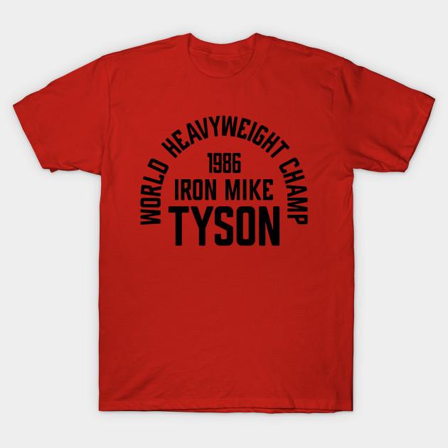 Iron Mike Tyson Boxing Custom Design Mens T Shirt World Heavyweight Champ 1986 S