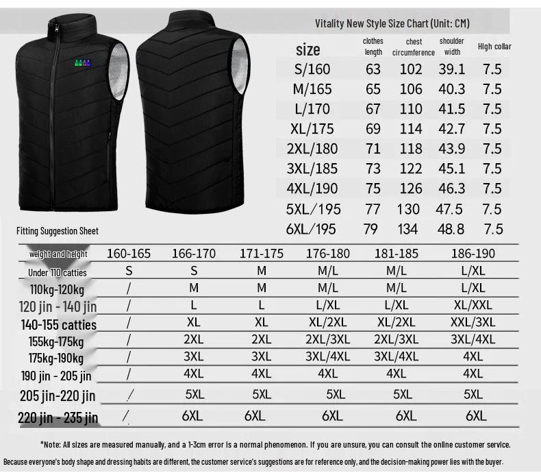 21-Zone Smart USB Heated Winter Vest