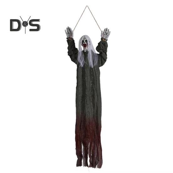 Decoratiunea fantomă agățată de Halloween înfricoșătoare, schelet, fantomă, decorație de petrecere în casă înfricoșătoare pentru curte exterioară, verandă, casă bântuită