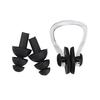 Swimming Nose Clip Earplug Set, Silicone Three-layer Waterproof Non-slip Nose Ears Protectors