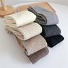 Women Long Socks Cashmere Women Boot Solid Wool Thigh Stocking Skinny Casual Cotton Over Knee-High Fluffy Female Long Knee Sock