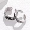Stainless Steel Titanium Couple Rings - Cold Style, Non-Fading, Drip Oil, Open Design, Versatile Accessories