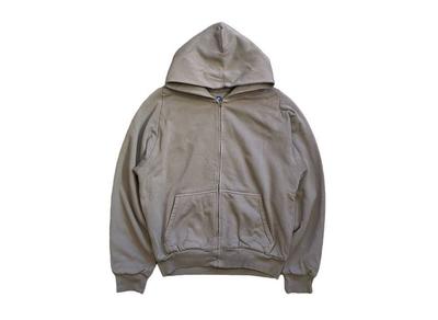 YEEZY GAP Dubbelzijdig Wijde Pasvorm Rits Hoodie Grijs