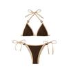 European and American High-End Women's Sexy Lace-Up Bikini Swimsuit, Perfect for Beach Vacations