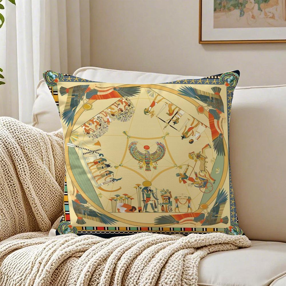 Historischer Stil Ägypten Pharao Kultureller Stil Kissenbezug Kissenbezug Milbenschutz Wohnzimmer Sofa Dekor Kissen Raum