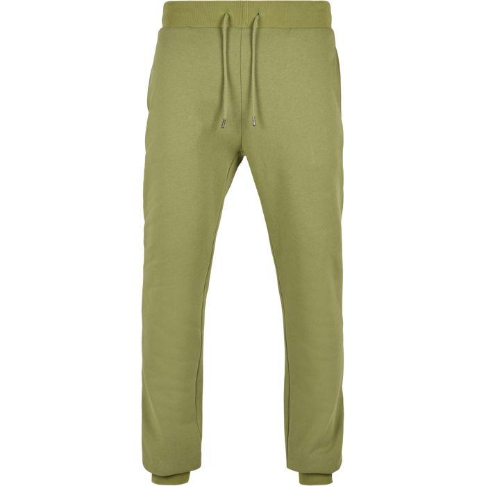 Pantalon De Jogging - Urban Classics - Basic - Vert Olive - Regular - Coton Biologique