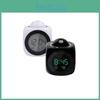 Classic Digital Alarm Clock Multifunction With Voice Talking And Bright Led Projection Temperature Display