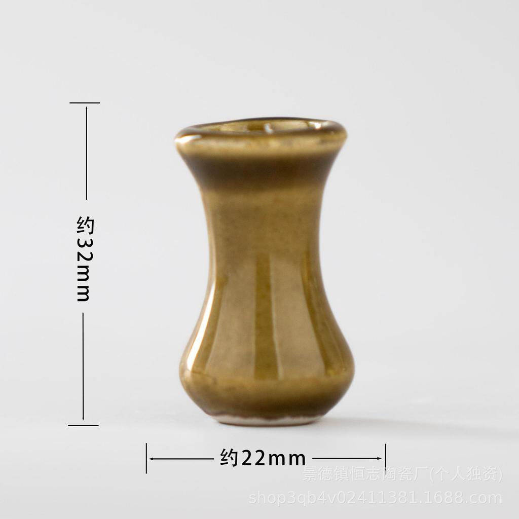 Cute Mini Ceramic Vase Fridge Magnet DIY Finger Flower Arrangement Decor Creative Refrigerator Sticker Ornament