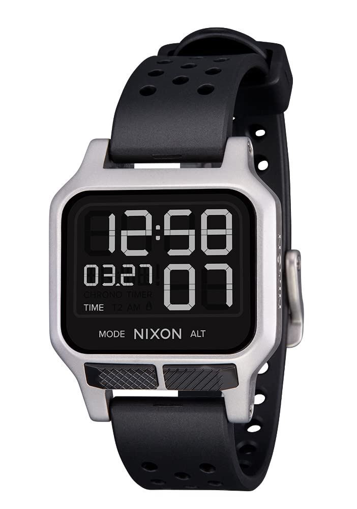 Nixon Heat Watch for Men and Women, Silver, A1320130-00 [Officially Imported]