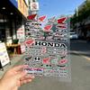 For Honda Reflective Motorcycle Stickers Waterproof Vinyl Decals for Motorbike Helmet Fuel Tank Bike