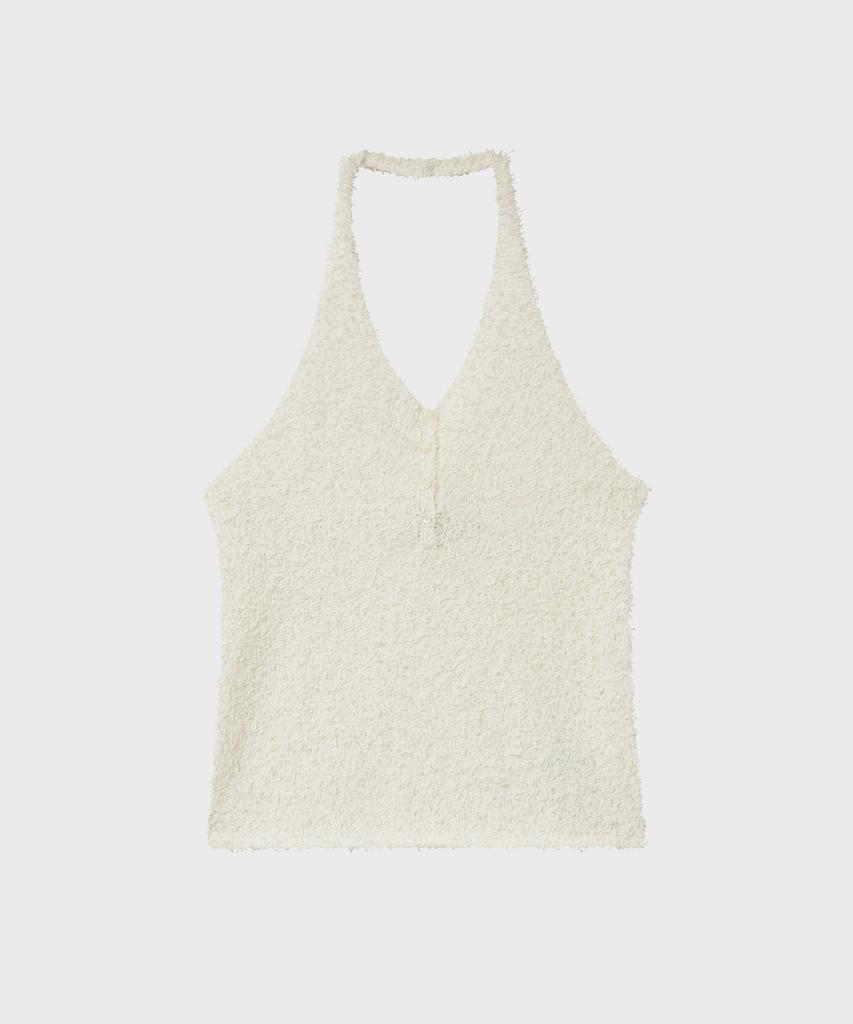 NOIRER FOR WOMAN Feathery Halterneck Knit (Cream)