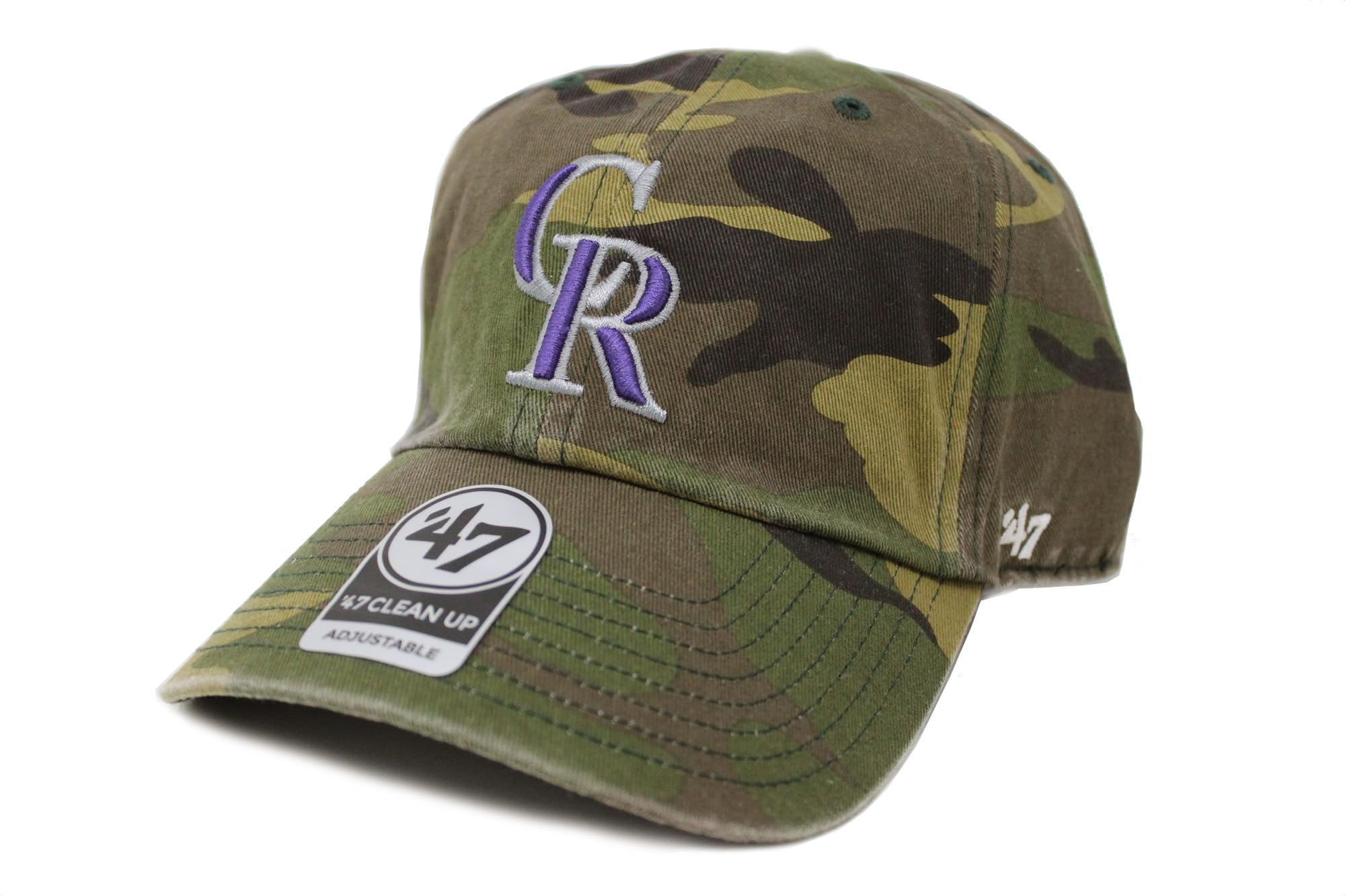47 Brand Camouflage Cap 47 CLEAN UP MLB (Forty-Seven Brand) (Rockies)