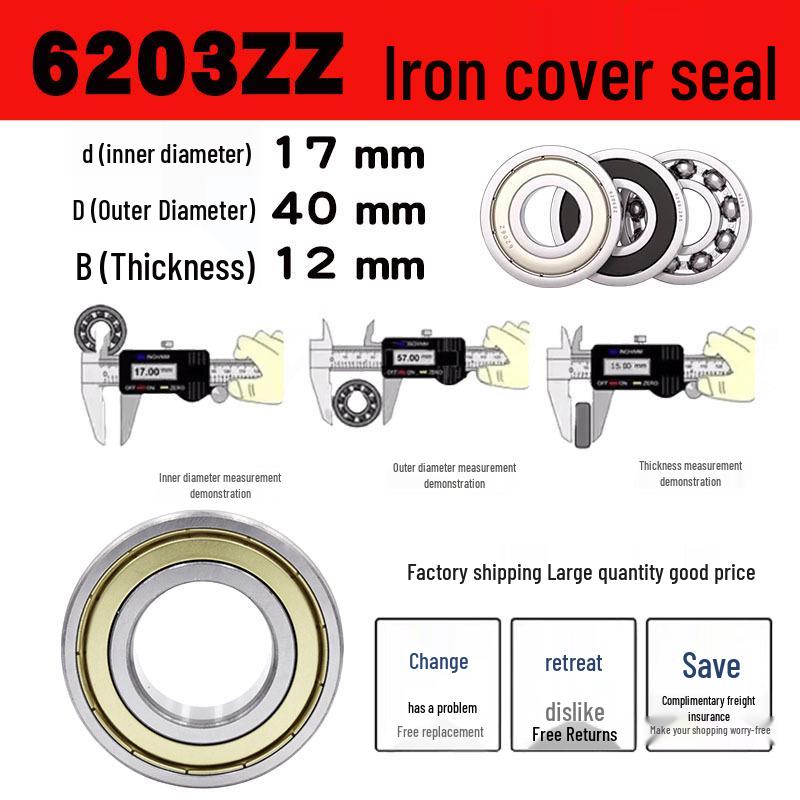 6200-6206 Series Deep Groove Ball Bearings