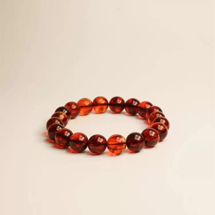 Bracelet polyvalent en Ambre Rouge Sang de Bœuf et Bambou avec Collier Pendentif Goutte d'Eau avec Design Bouddha Maitreya pour Hommes et Femmes