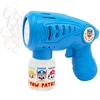 Kayotoys Paw Patrol Electric Bubble Shooter - Electric Bubble Gun with Drip-Free Tank, LED Light, 1 Bottle of Bubble Solution Included, Automatic