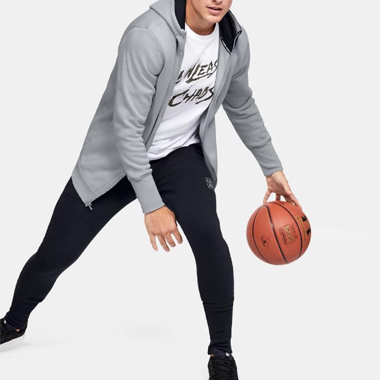 Under Armour Baseline Fleece Hooded Jacket Men Jackets Modern-Gray 1343006-013