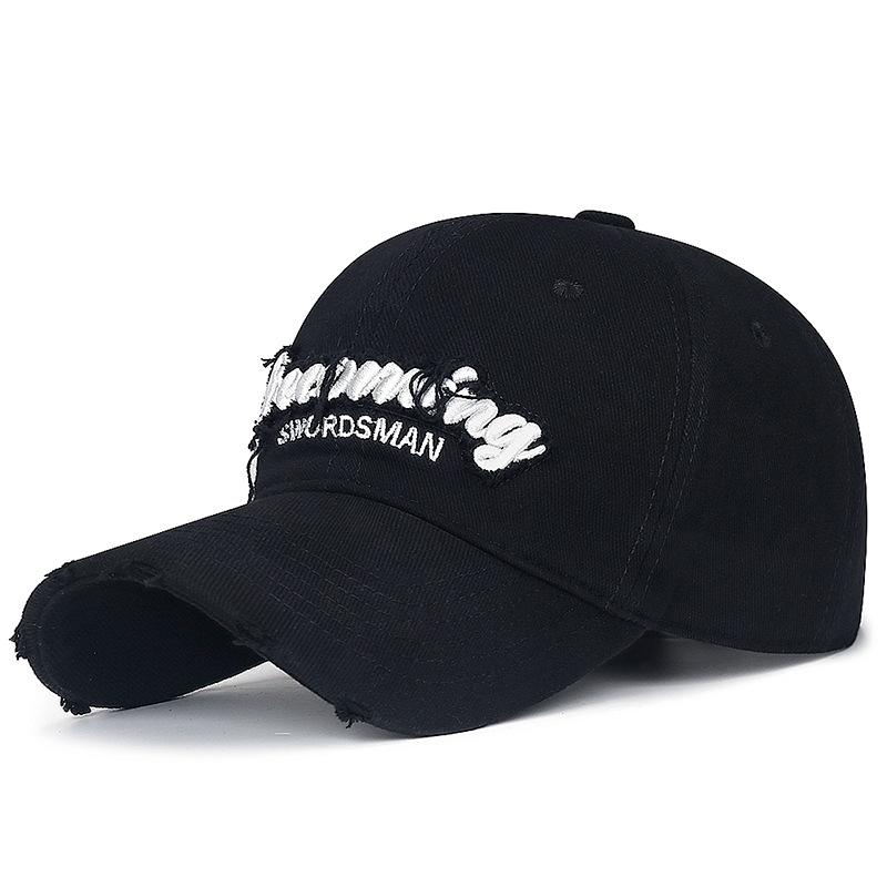 Outdoor Cap Women's Youth Hole Patch Baseball Cap Embroidery Sunhat