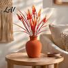 Durable Plastic Simulated Bouquet Autumn Artificial Flowers Bouquet Realistic Floral Arrangement with Layered Long Lasting Decorative Stem Leaves And