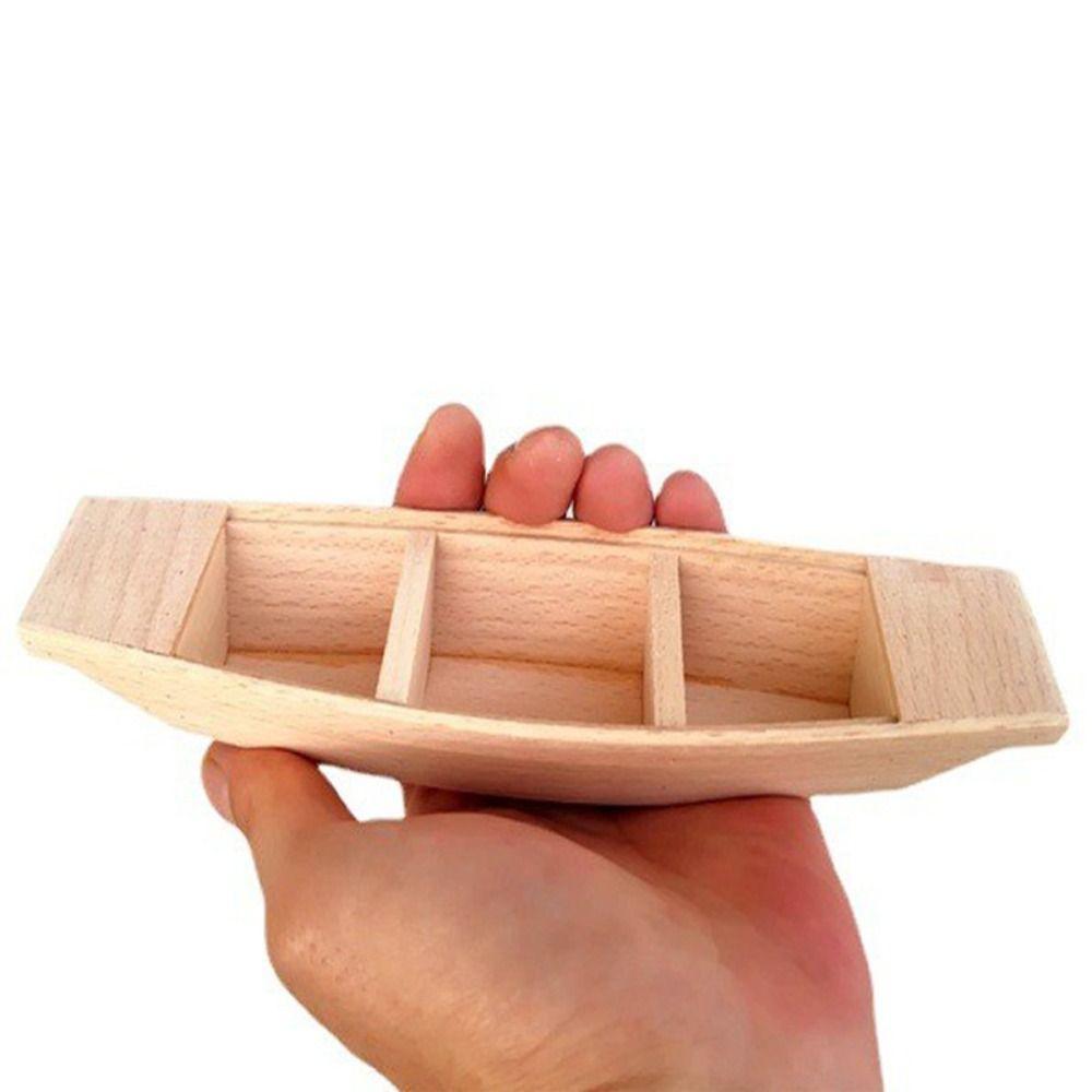Ocean Landscape Wooden Boat Model Home Decoration Boat Model Ornaments  Garden Decor