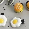 Girl Hair Pin Realistic Breakfast Chuck Design Side Bang Hair Clip Stable Grip No Damage Small Hairpin Daily Travel Hair Accessories