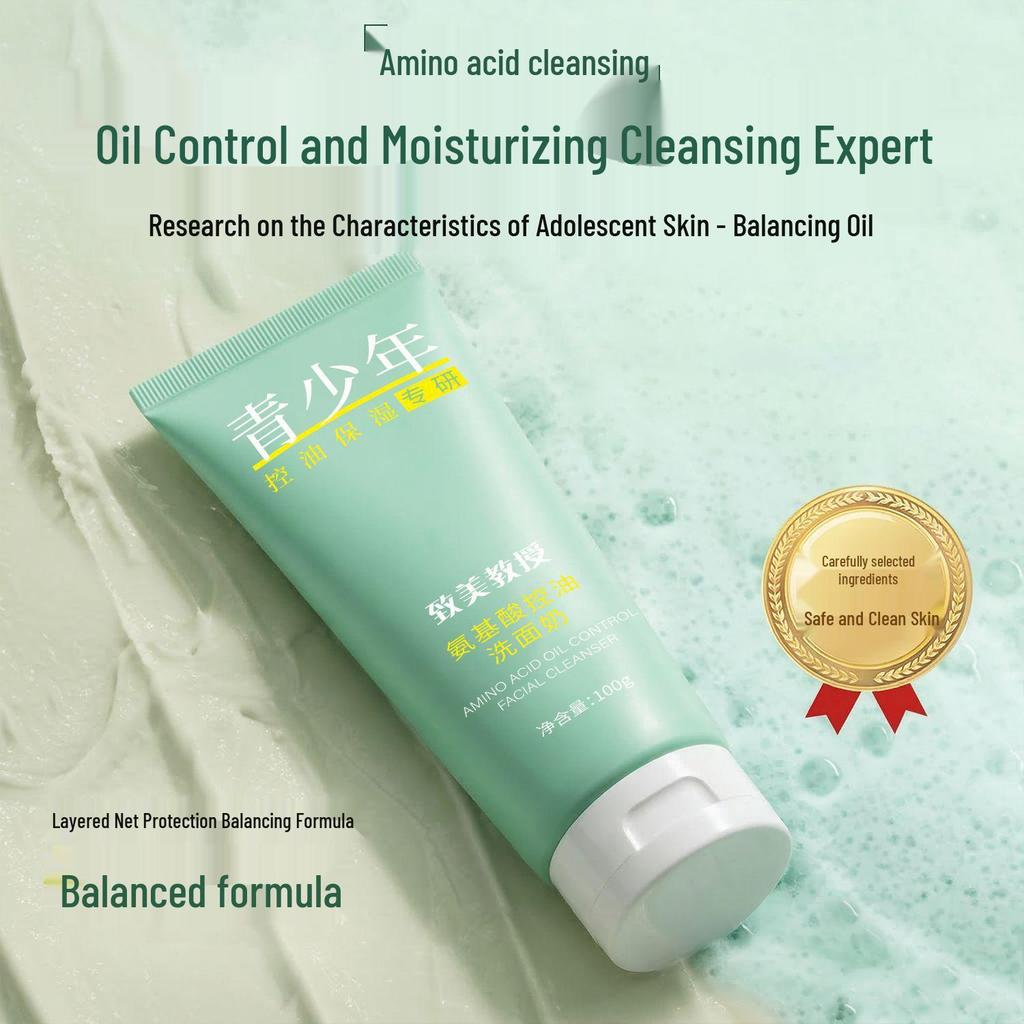 ZhiMei Amino Acid Oil Control Gentle Foaming Cleanser for Moisturizing & Deep Cleansing Face Wash