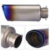 Universal 51mm Motorcycle Oblique Slip On Exhaust Muffler Rear Pipe Tailpipe(#1)