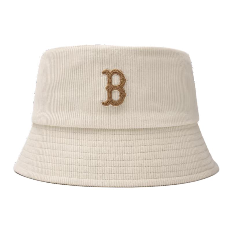 MLB Cotton, Polyester, Corduroy Bucket Hats Unisex Beige Fashion 3AHTB0646-43CRD