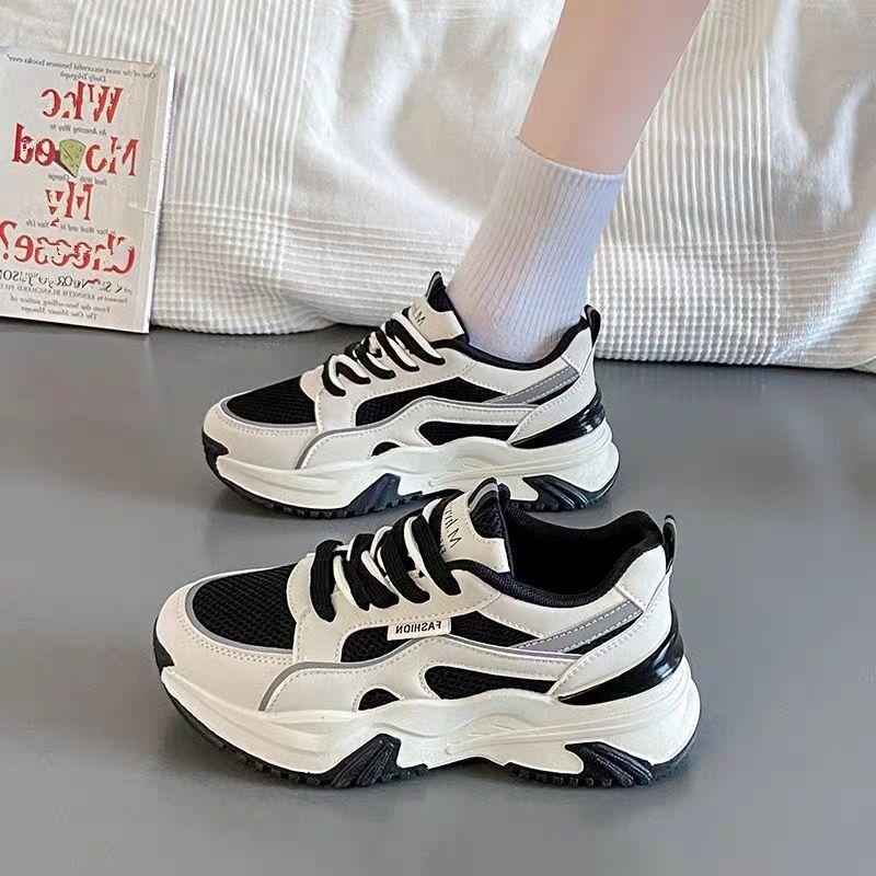 Popular Dad Shoes Women's Spring and Autumn 2025 New Versatile Fashion Summer Mesh Platform Sports Casual Women's Shoes