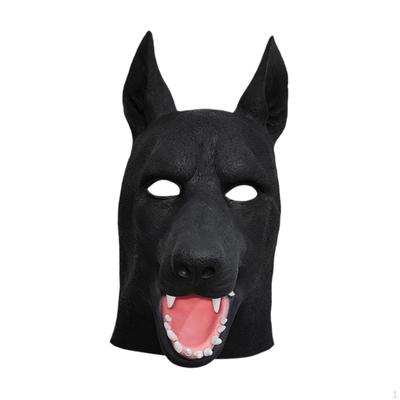 Maska psí hlavy, Halloweenská kostýmní párty, plně realistická maska ​​pro cosplay