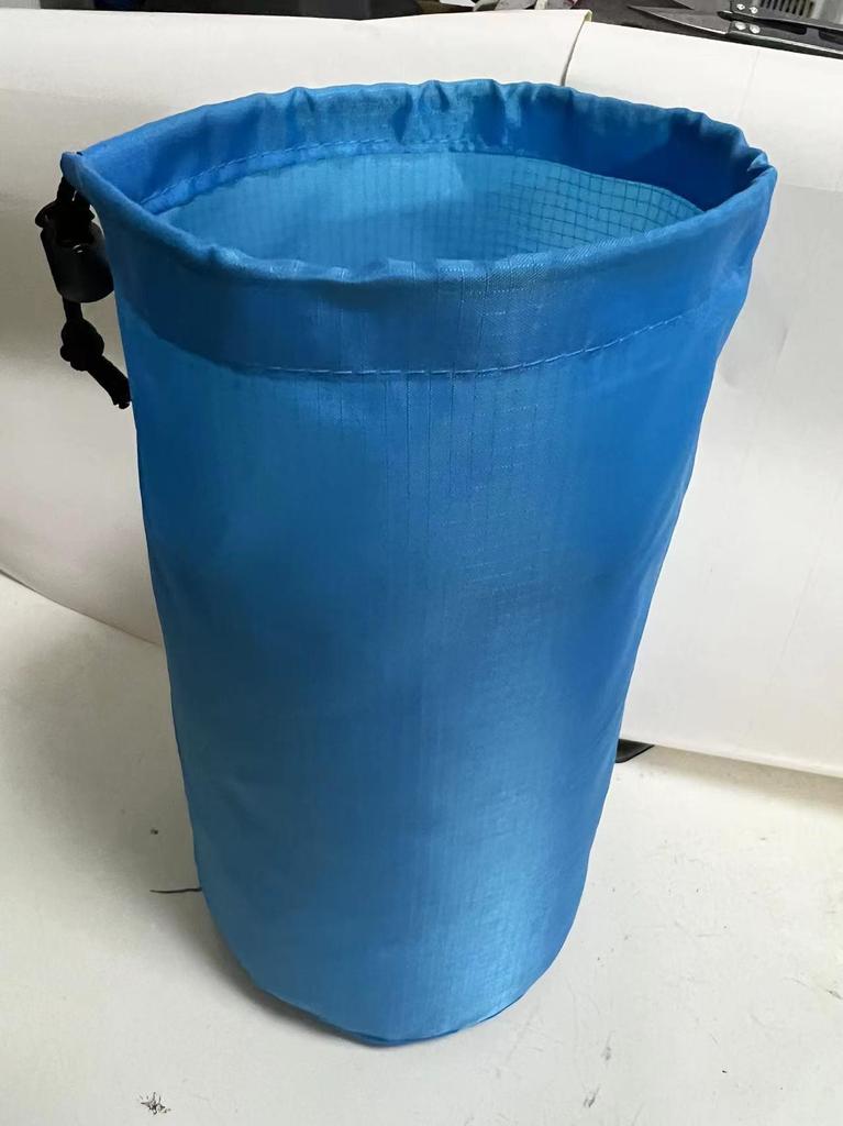 Down Jacket Sunscreen Clothing Storage Bag - Nylon Polyester Plaid, Portable Drawstring, Oxford Cloth