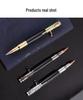 Brass Sandalwood Gun Handle Ballpoint Pen, Engravable Submachine Gun Design