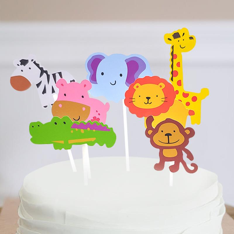 Animal-Themed Birthday Party Decorations, Animal Letter Flags, Foil Balloon Party Supplies Set