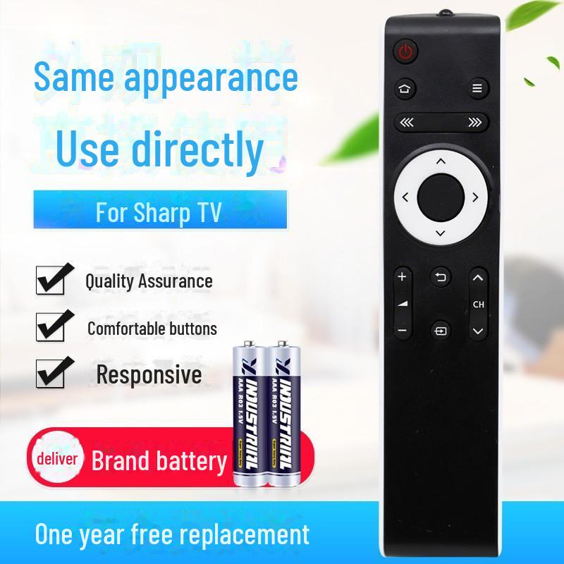 Universal Sharp LCD TV Remote Control: Smart Network LCD Compatibility, No Setup Required.