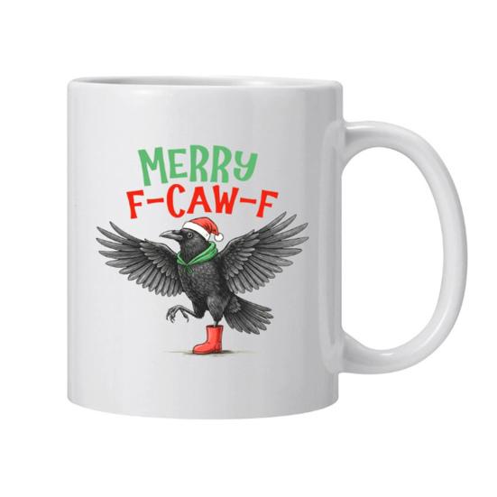 Personlig F-Caw-F Kyllingkrus 15oz Keramisk Kaffekopp Morsom Hane Gårdsdyr Humor Krus Gjenbrukbart Oppvaskmaskin Mikrobølgeovn Sikker Drikkeglass