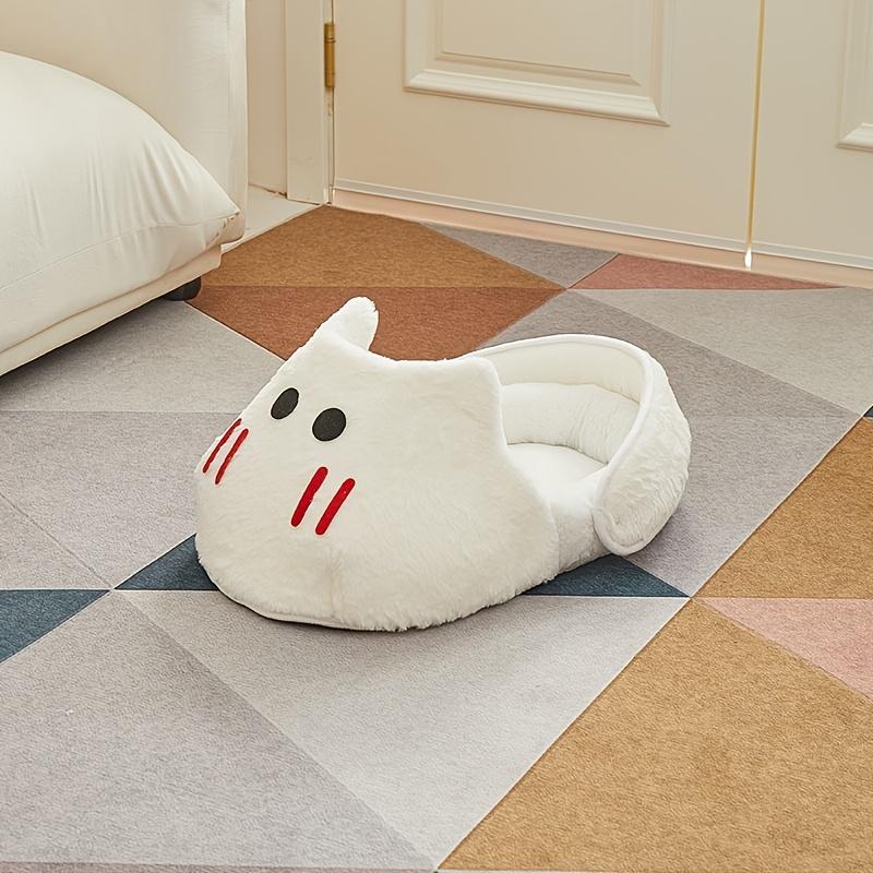 New Semi-enclosed Cat Kennel Winter Warm Slippers Pet Kennel All-season Universal Breathable Non-slip Gray Dog Kennel