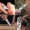 Stainless Steel Folding Fruit Paring Knife Portable Keychain Non-slip Utility Knife for Home Picnic Outdoor 1pc