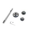 Metal Transmission Gear with D Axis Gearbox Steel Gears Set for WPL D12 D22 D32 1/10 RC Cars Upgrade Parts Accessories