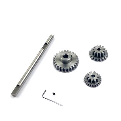 Metal Transmission Gear with D Axis Gearbox Steel Gears Set for WPL D12 D22 D32 1/10 RC Cars Upgrade Parts Accessories
