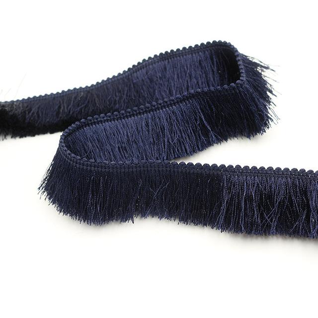 3 yards/lot Billiga Tjocka tofskanter 2,8 cm bred polyestergardin/kuddkant Örhänge/väska Dekorativ spetsfranssömnad