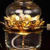 Oil Lamp Buddhist Accessories Candle Light Lotus Flower for Temple Holiday Ornaments
