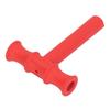 T Shape Chew Tube Chewy Tubes Speech Training TPR Oral Motor Tool for Children Adults Red
