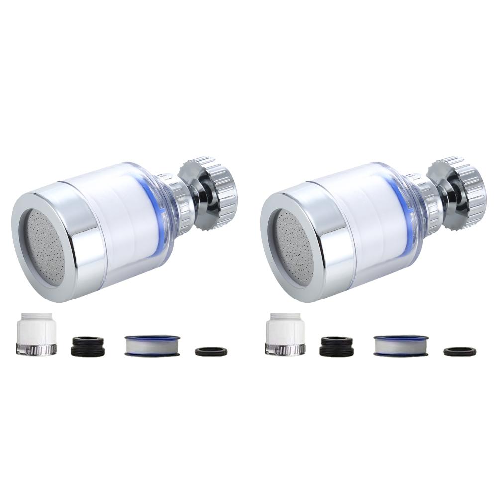 Faucet Filter Elements 360° Faucet Adapter Water Purifier Remove Impurities for Kitchen Bathroom Remove Chlorine Heavy Metals