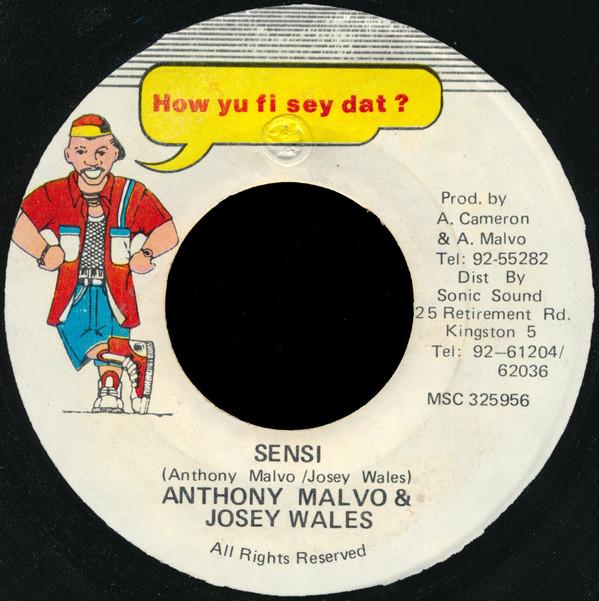 

7inch Record ANTHONY MALVO JOSEY WALES Sensi MSC325956 How Yu Fi Sey D Jamaica Reggae Ska Dub Used