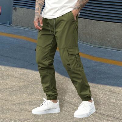 Heren Casual Joggers Trekkoord Workout Broek met Zakken Outdoor Jogging Slim Fit Broek voor