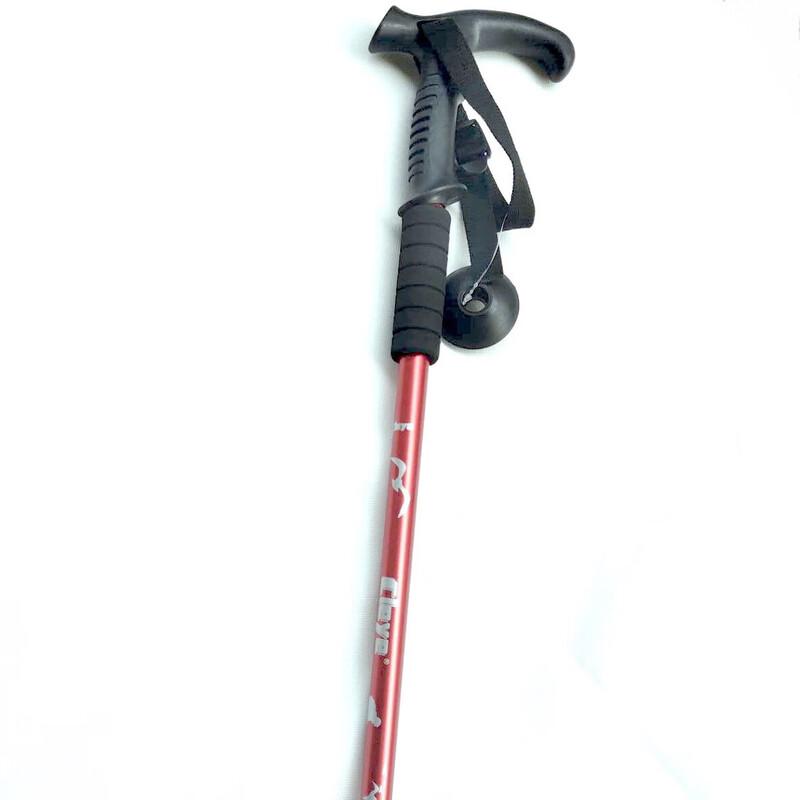 Lu Rui Ying 3-Section Aluminum Alloy Shock-Absorbing T-Handle Trekking Pole
