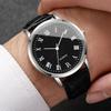 4pcs/set Men's Watch Fashion Casual Arabic Numerals Roman Scale Dial Classic Business Trend Quartz Watch Combination Set No Box